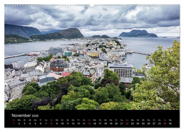 Produktbild: Norwegen - Unterwegs im Land der Berge, Trolle und Fjorde (hochwertiger Premium Wandkalender 2026 DIN A2 quer), Kunstdruck in Hochglanz