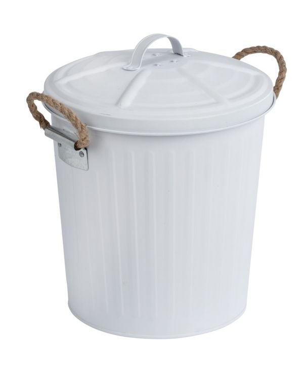 Produktbild: Kosmetikeimer Mod. Gara Wei&szlig; matt, 6 Liter