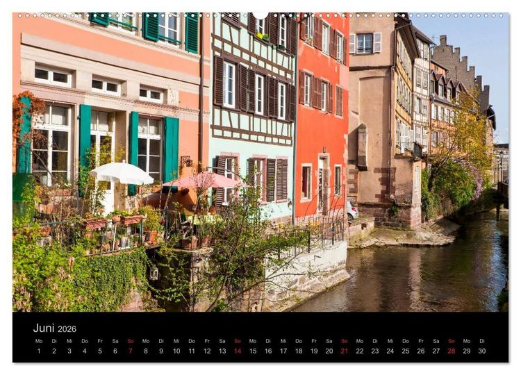 Produktbild: Stra&szlig;burg Impressionen (hochwertiger Premium Wandkalender 2026 DIN A2 quer), Kunstdruck in Hochglanz