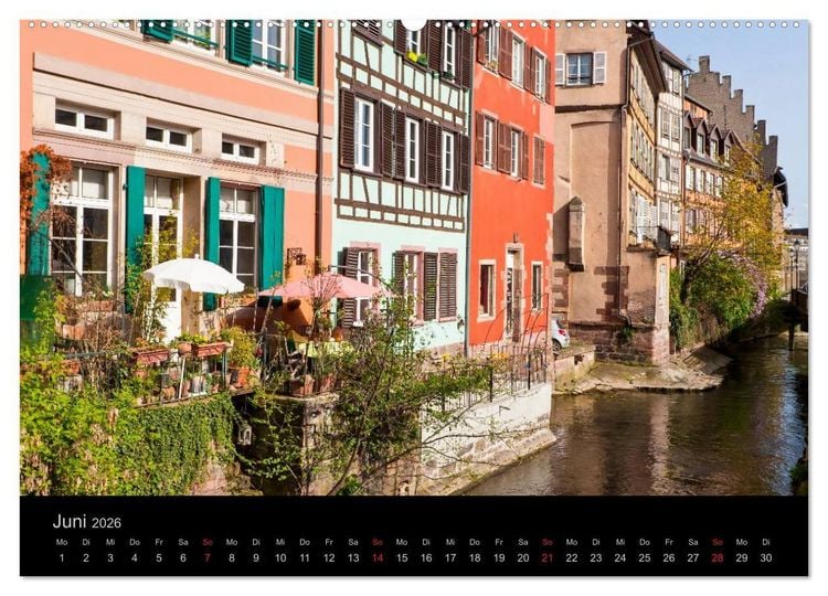 Produktbild: Stra&szlig;burg Impressionen (Wandkalender 2026 DIN A2 quer), CALVENDO Monatskalender
