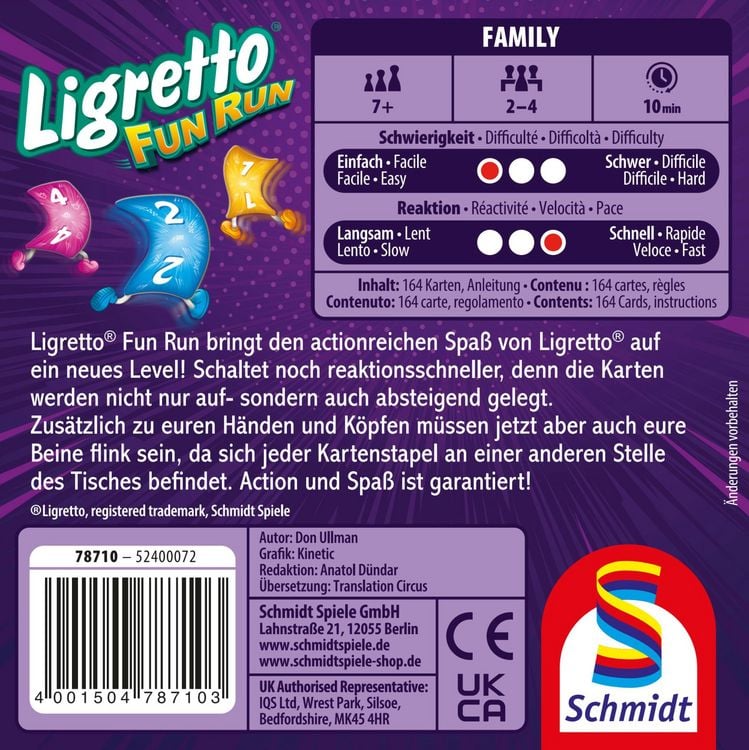 Produktbild: Schmidt Spiele - Ligretto Fun Run
