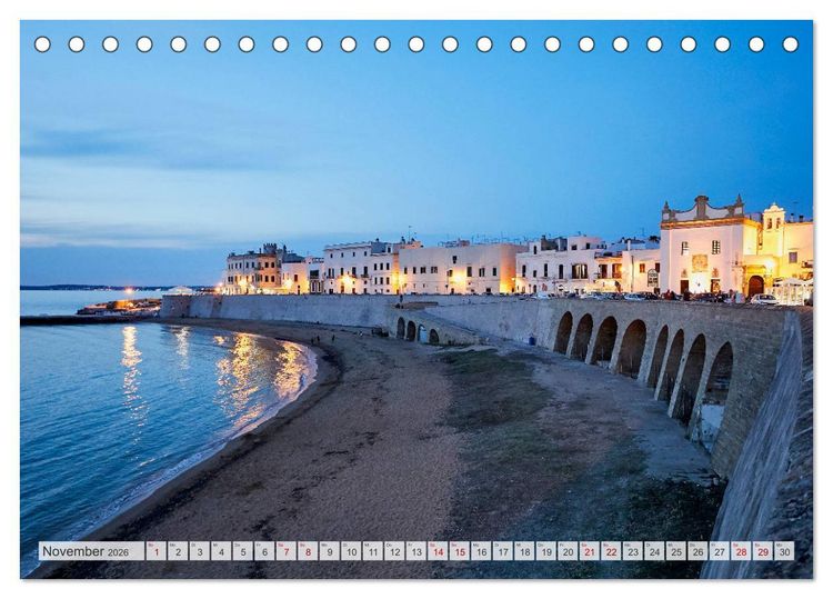 Produktbild: Apulien (Tischkalender 2026 DIN A5 quer), CALVENDO Monatskalender