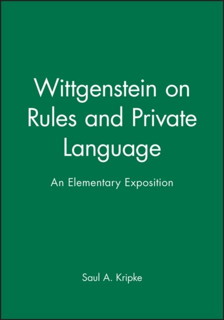 Produktbild: Wittgenstein Rules and Private