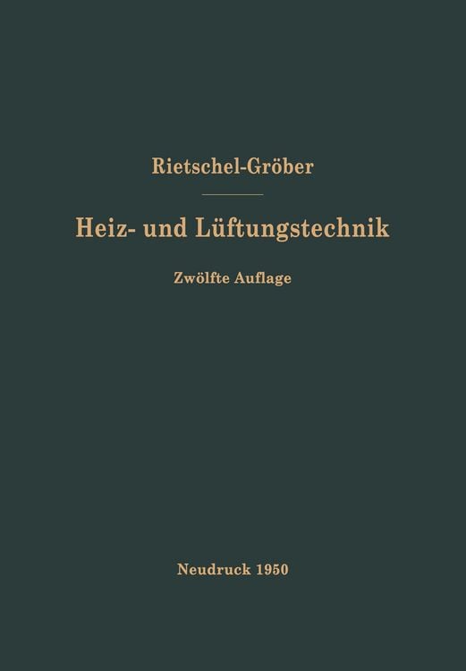 Produktbild: H. Rietschels Lehrbuch der Heiz- und L&uuml;ftungstechnik