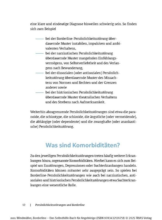 Produktbild: Borderline - Das Selbsthilfe-Buch f&uuml;r Angeh&ouml;rige