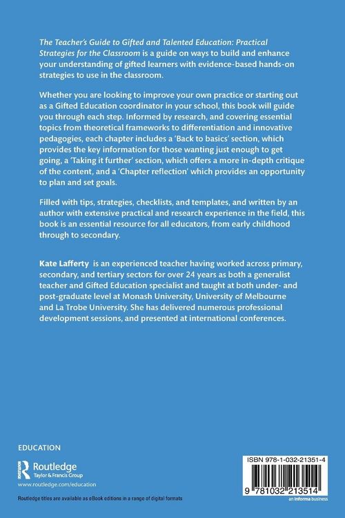 Produktbild: The Teacher's Guide to Gifted and Talented Education