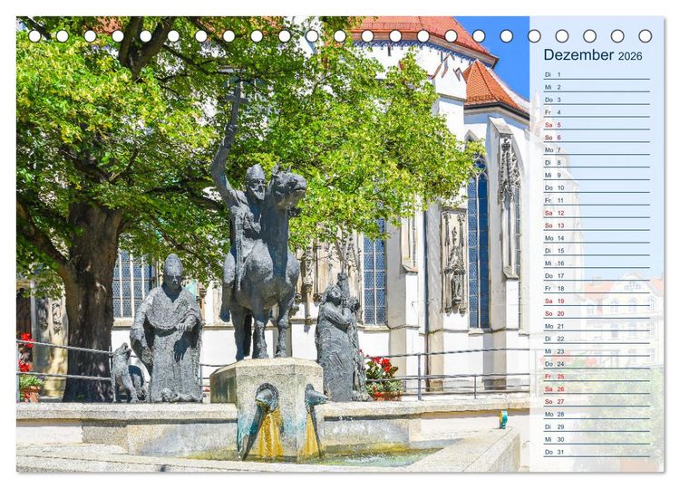 Produktbild: Romantisches Augsburg (Tischkalender 2026 DIN A5 quer), CALVENDO Monatskalender
