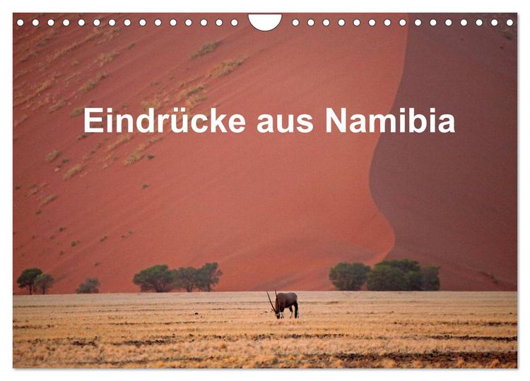 Produktbild: Eindr&uuml;cke aus Namibia (Wandkalender 2026 DIN A4 quer), CALVENDO Monatskalender
