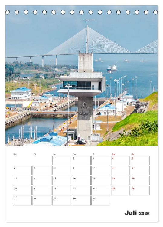 Produktbild: Reise durch Mittelamerika - Urlaubsplaner (Tischkalender 2026 DIN A5 hoch), CALVENDO Monatskalender