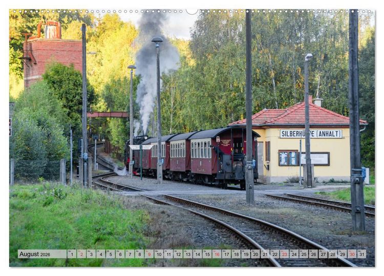 Produktbild: Volldampf durch den Harz (hochwertiger Premium Wandkalender 2026 DIN A2 quer), Kunstdruck in Hochglanz