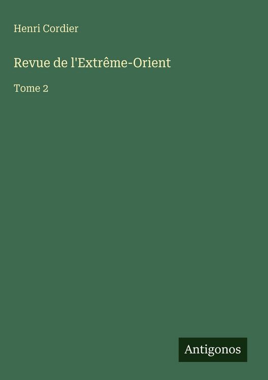 Produktbild: Revue de l'Extr&ecirc;me-Orient