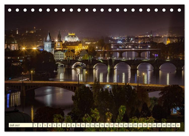 Produktbild: Die sch&ouml;ne Stadt Prag (Tischkalender 2027 DIN A5 quer), CALVENDO Monatskalender