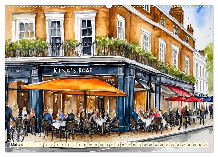 Produktbild: London - Metropole auf der Insel (hochwertiger Premium Wandkalender 2026 DIN A2 quer), Kunstdruck in Hochglanz