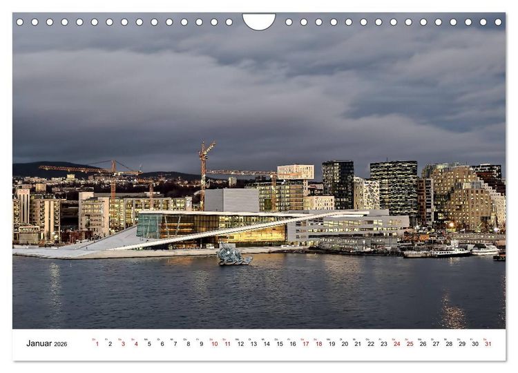 Produktbild: Opera Oslo (Wandkalender 2026 DIN A4 quer), CALVENDO Monatskalender