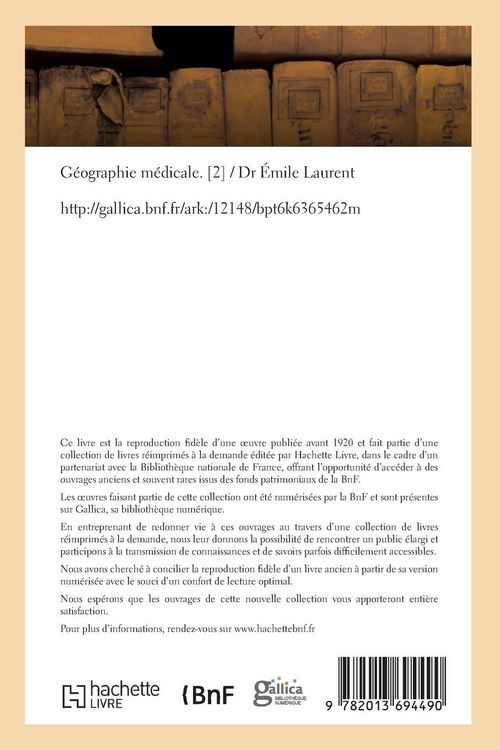 Produktbild: G&eacute;ographie M&eacute;dicale Partie 5