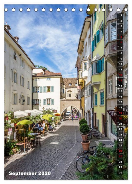 Produktbild: Stadtherz BOZEN (Tischkalender 2026 DIN A5 hoch), CALVENDO Monatskalender