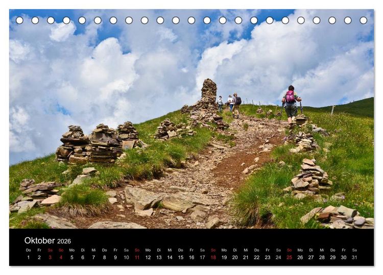 Produktbild: Die Dolomiten &ndash; Wanderparadies in S&uuml;dtirol (Tischkalender 2026 DIN A5 quer), CALVENDO Monatskalender