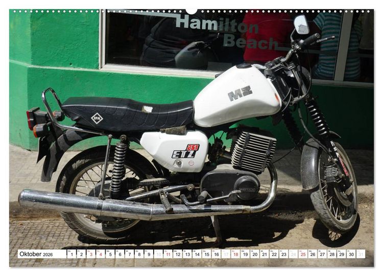 Produktbild: Mythos MZ - Ein DDR-Motorrad auf Kuba (Wandkalender 2026 DIN A2 quer), CALVENDO Monatskalender
