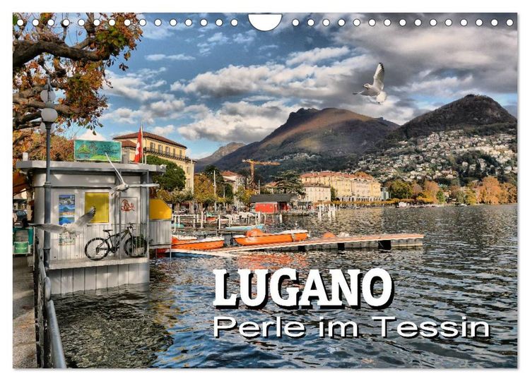Produktbild: Lugano - Perle im Tessin (Wandkalender 2026 DIN A4 quer), CALVENDO Monatskalender