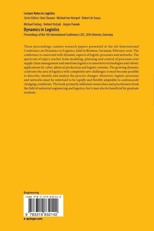 Produktbild: Dynamics in Logistics