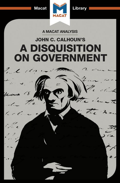 Produktbild: An Analysis of John C. Calhoun's A Disquisition on Government