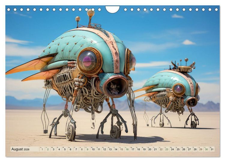 Produktbild: Luftschiff-Fantasie (Wandkalender 2026 DIN A4 quer), CALVENDO Monatskalender