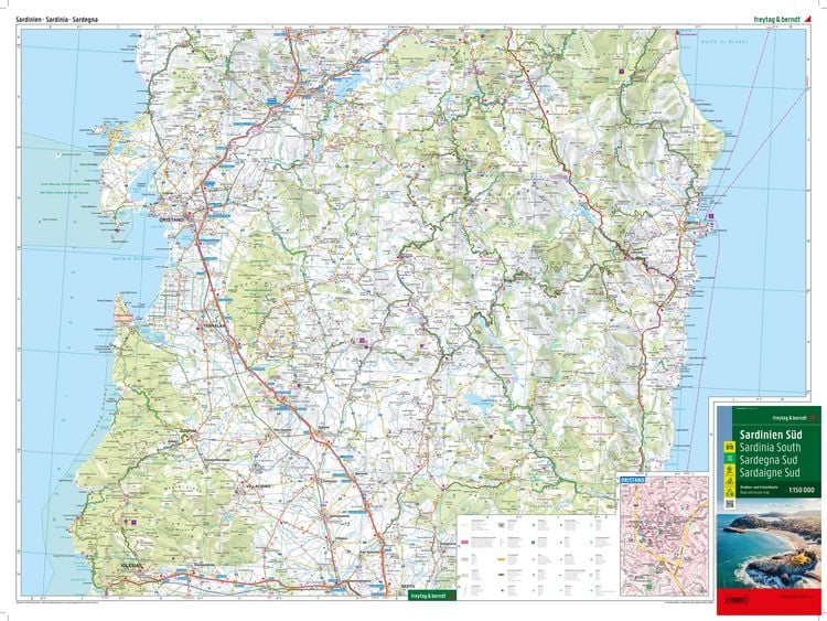 Produktbild: freytag & berndt Stra&szlig;enkarte Sardinien Set 1:150.000