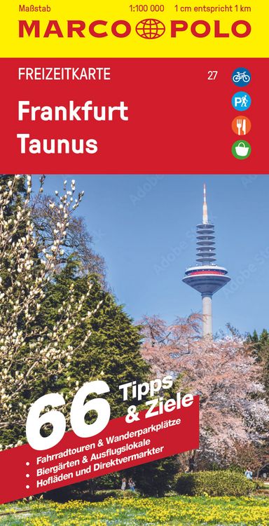 Produktbild: MARCO POLO Freizeitkarte 27 Frankfurt, Taunus 1:100.000