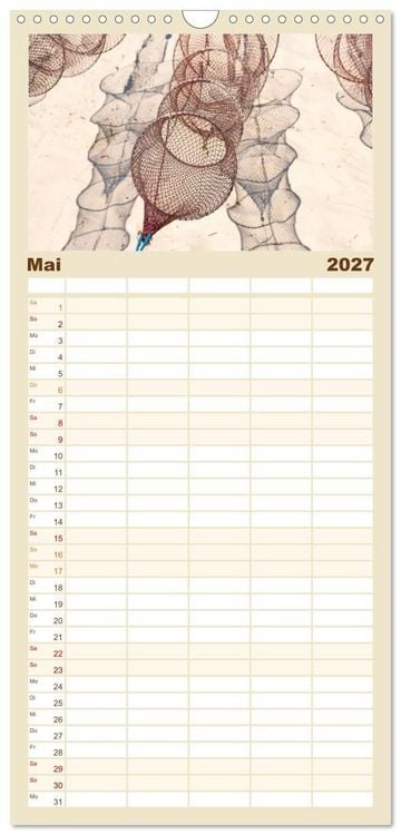Produktbild: Familienplaner 2027 - Usedom - ein Traumreiseziel mit 5 Spalten (Wandkalender, 21 x 45 cm) CALVENDO