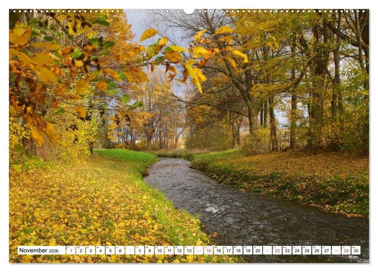Produktbild: B&auml;che, Fl&uuml;sse, Seen - Wasser in der Eifel (hochwertiger Premium Wandkalender 2026 DIN A2 quer), Kunstdruck in Hochglanz