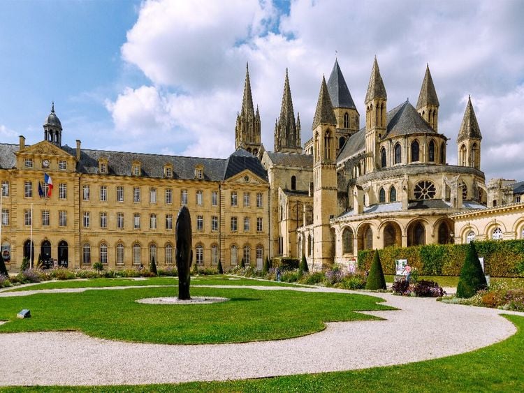 Produktbild: CALVENDO Puzzle Caen, Abtei Saint-Etienne | 1000 Teile Lege-Gr&ouml;&szlig;e 64x48cm Foto-Puzzle f&uuml;r gl&uuml;ckliche Stunden