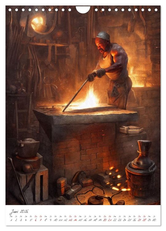 Produktbild: Dark Fantasy Art - Zeit der Helden (Wandkalender 2026 DIN A4 hoch), CALVENDO Monatskalender