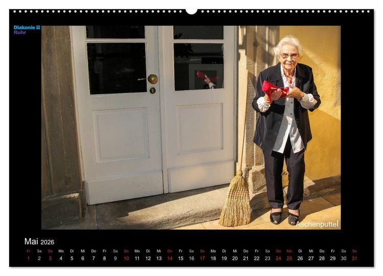 Produktbild: "Sch&ouml;nheit im Alter" - die Feierabendh&auml;user zu Gast im M&auml;rchenland der Br&uuml;der Grimm (hochwertiger Premium Wandkalender 2026 DIN A2 quer), Kunstdruck in Hochglanz