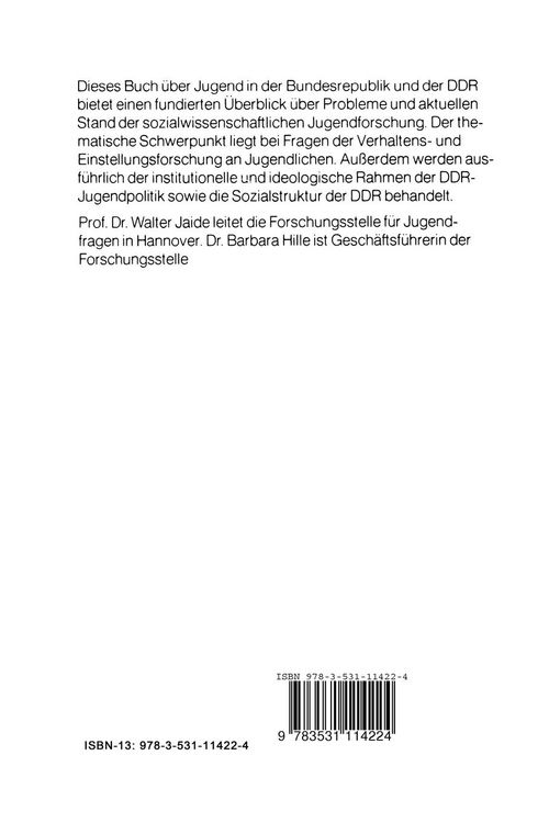 Produktbild: Jugend im doppelten Deutschland