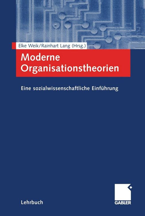 Produktbild: Moderne Organisationstheorien