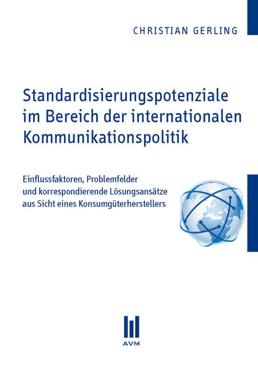 Produktbild: Standardisierungspotenziale im Bereich der internationalen Kommunikationspolitik