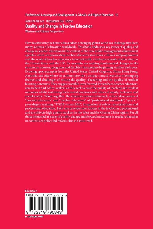 Produktbild: Quality and Change in Teacher Education