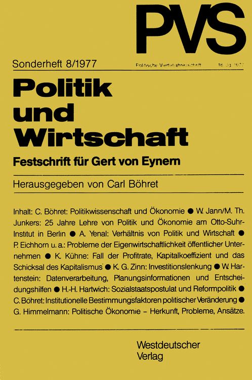 Produktbild: Politik und Wirtschaft