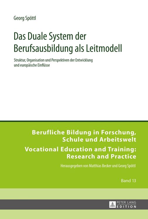 Produktbild: Das Duale System der Berufsausbildung als Leitmodell