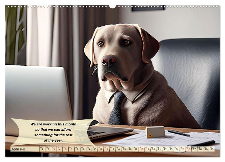 Produktbild: Great fun for Labrador lovers (Wall Calendar 2026 DIN A2 landscape), CALVENDO 12 Month Wall Calendar