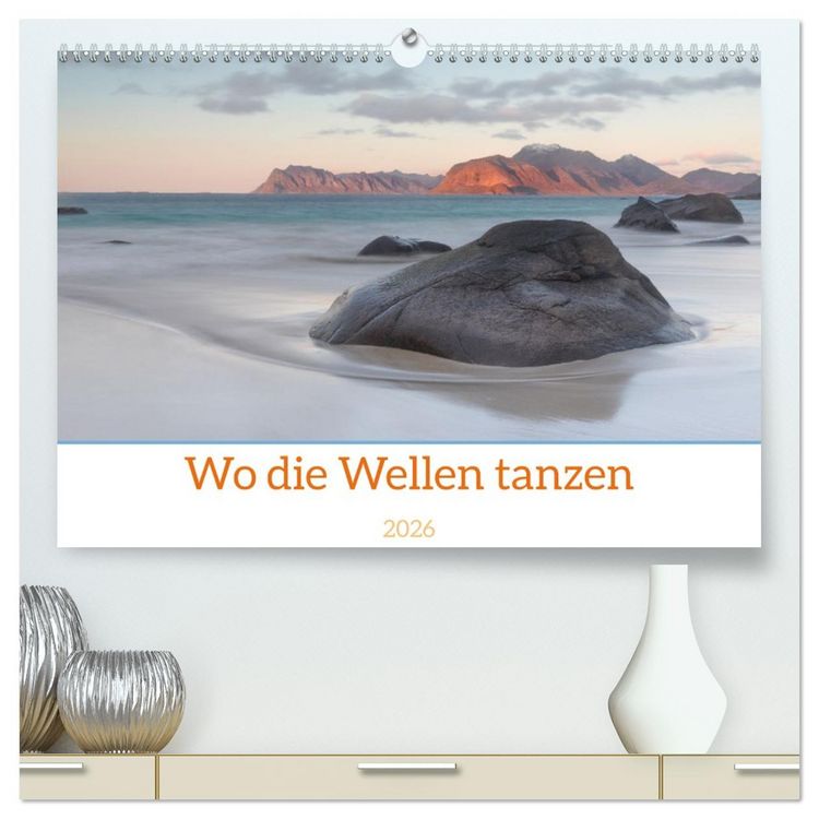 Produktbild: Wo die Wellen tanzen (hochwertiger Premium Wandkalender 2026 DIN A2 quer), Kunstdruck in Hochglanz