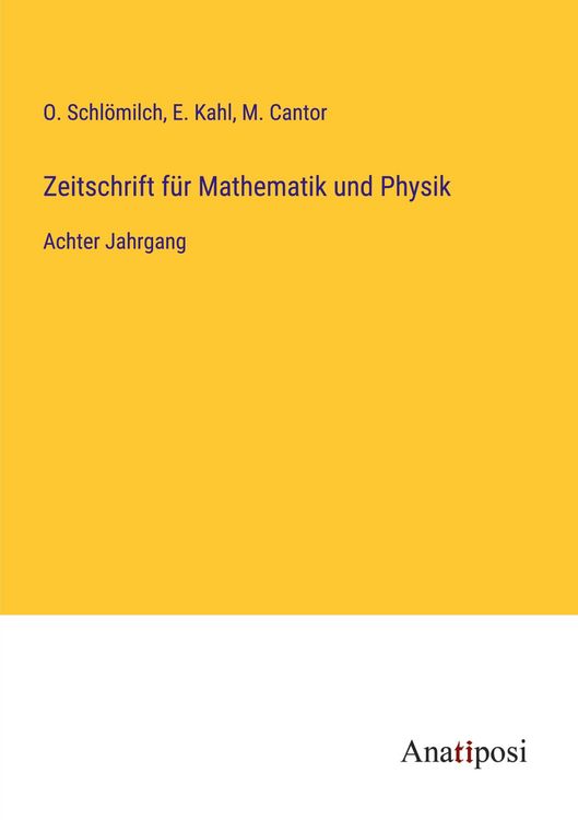 Produktbild: Zeitschrift f&uuml;r Mathematik und Physik