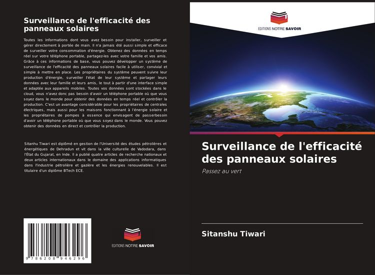 Produktbild: Surveillance de l'efficacit&eacute; des panneaux solaires