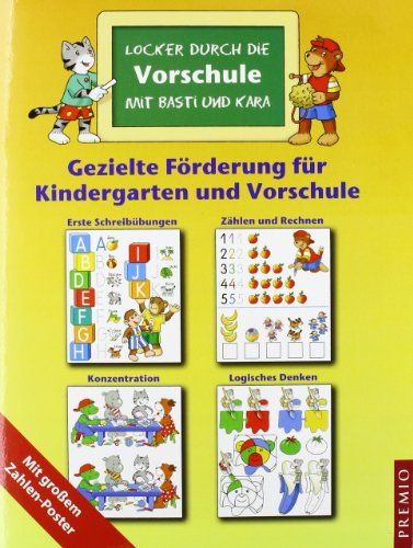 Produktbild: Locker durch die Vorschule mit Basti und Kara, 4 Hefte