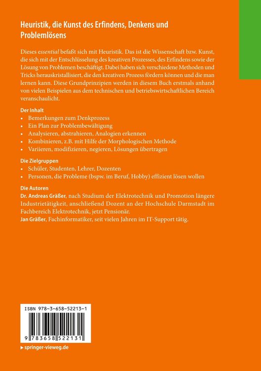 Produktbild: Heuristik, die Kunst des Erfindens, Denkens und Probleml&ouml;sens