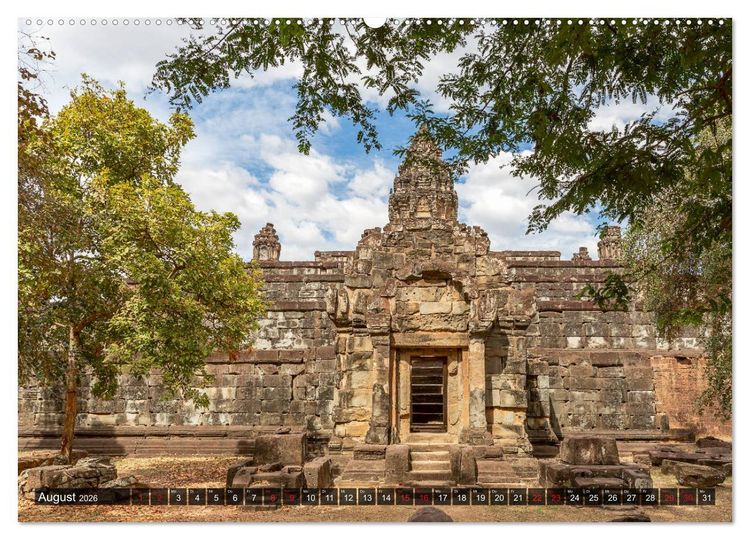 Produktbild: Angkor - Die Tempel der Khmer (hochwertiger Premium Wandkalender 2026 DIN A2 quer), Kunstdruck in Hochglanz