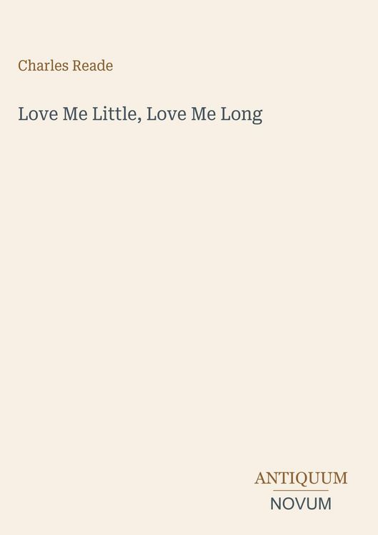 Produktbild: Love Me Little, Love Me Long