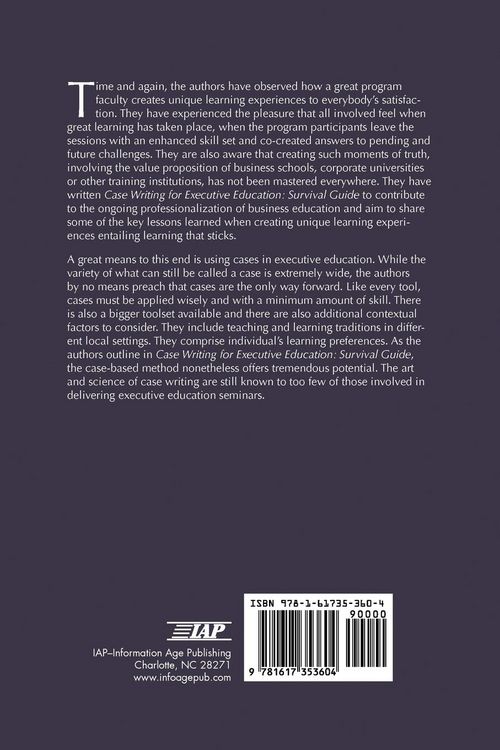 Produktbild: Case Writing for Executive Education