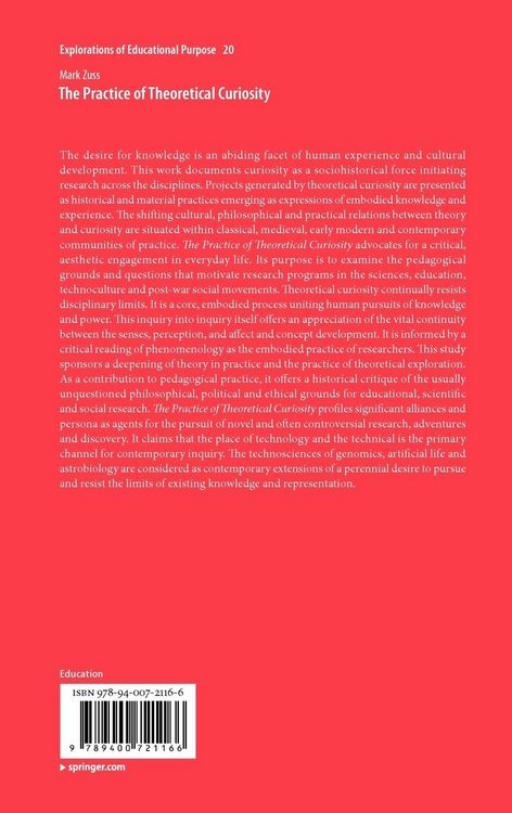 Produktbild: The Practice of Theoretical Curiosity