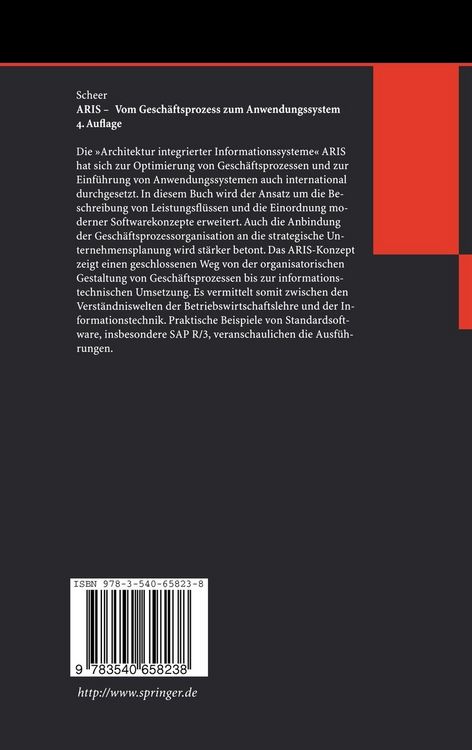 Produktbild: ARIS &mdash; Vom Gesch&auml;ftsprozess zum Anwendungssystem